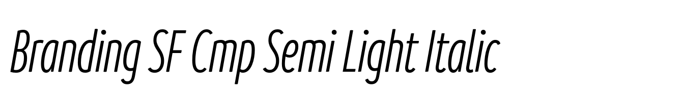 Branding SF Cmp Semi Light Italic